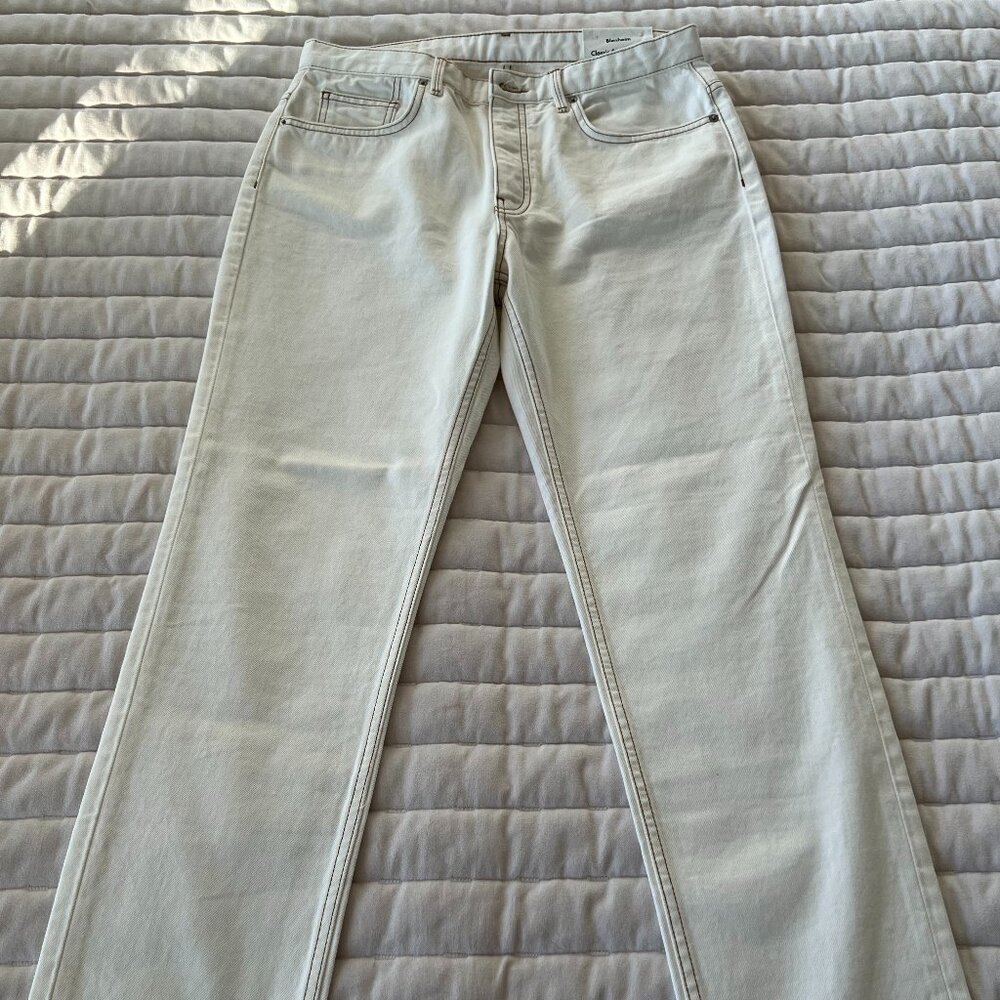 JIGSAW Blenheim Jeans - Classic High Rise Straight Leg Ivory